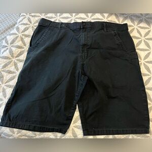 Dickies Black Flat Front Shorts